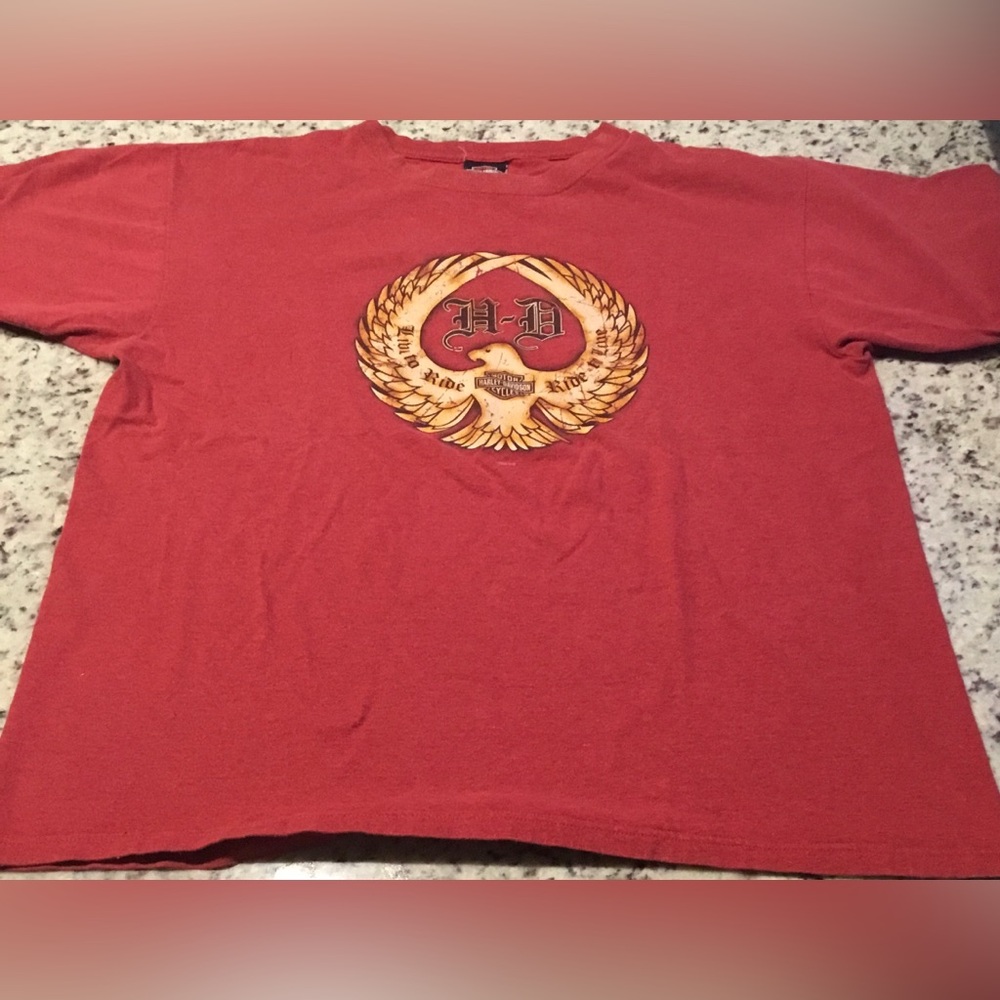 Harley Davidson Red Eagle shirt size XL